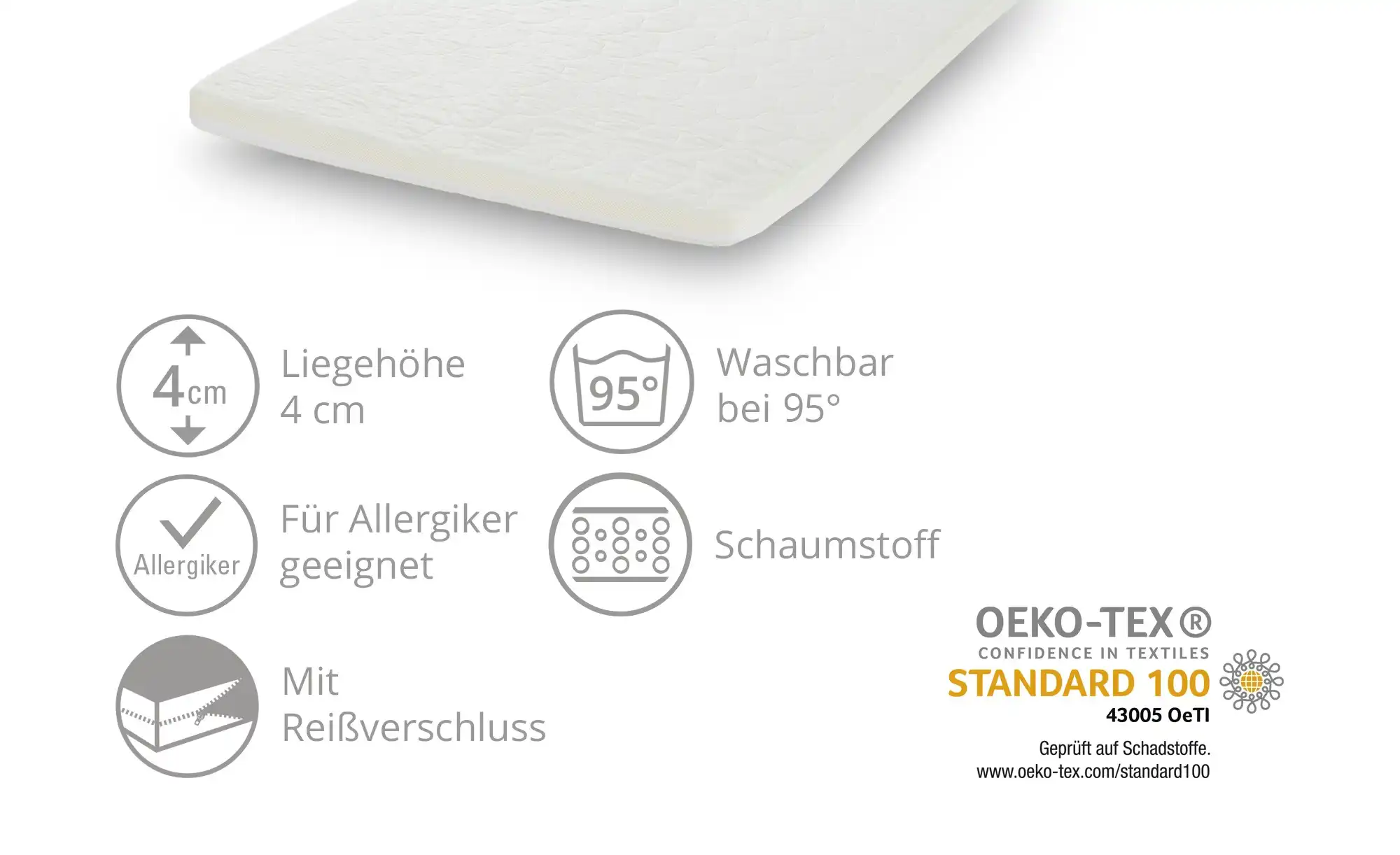 Matratzentopper Plus S
