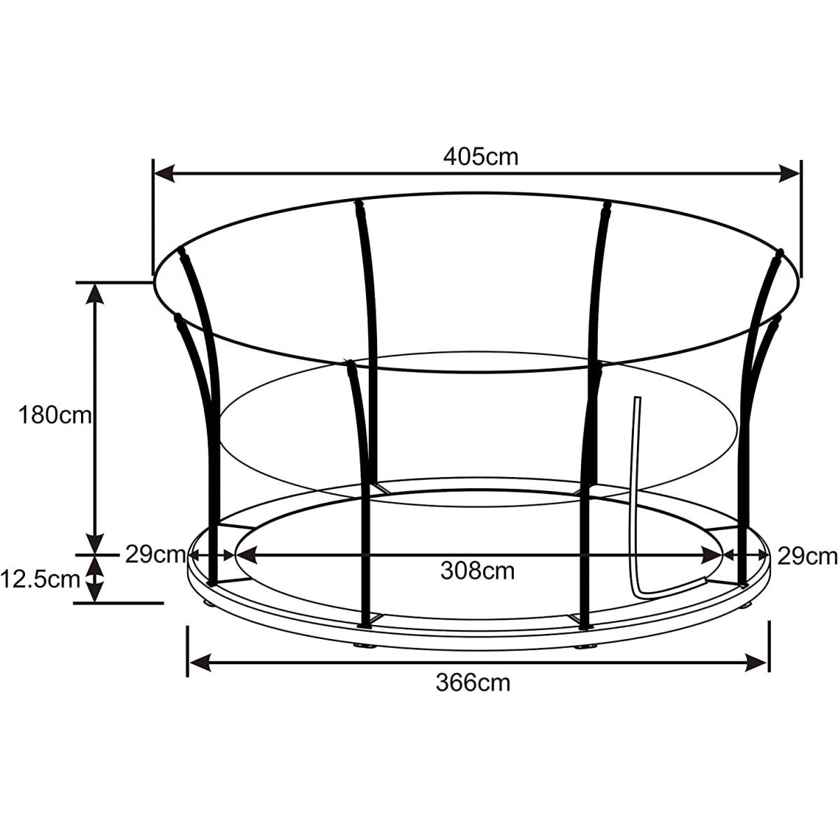 Denver trampoline 12ft - inground - vert
