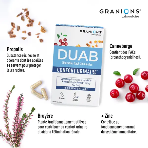 Granions Pack Anti Infections Urinaires - Duab Flash + Duab D Manose