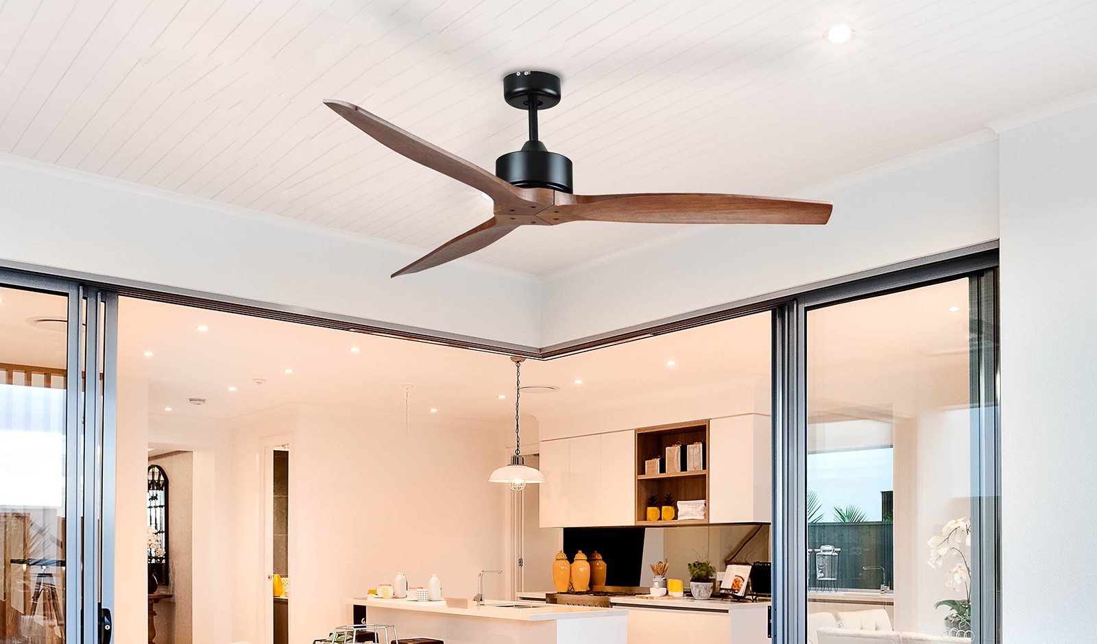 Sonnenkönig Deckenventilator »Livorno, Leistung 70W, laufruhig, 1 / 2 / 4 h Timer, 4800 m³/h« Fernbedienung, 3 Stufen