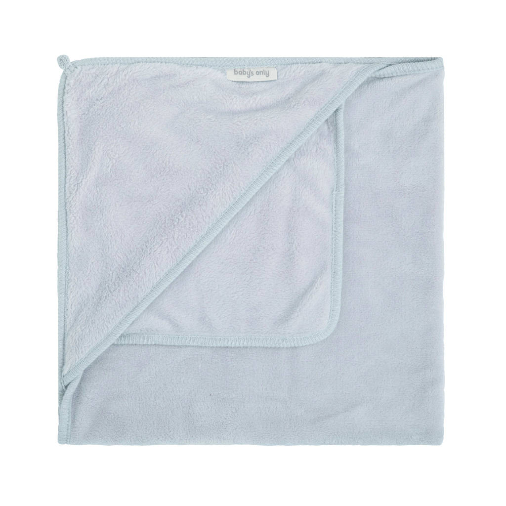wikkeldeken Cozy 75x75 cm 5-puntsgordel misty blue