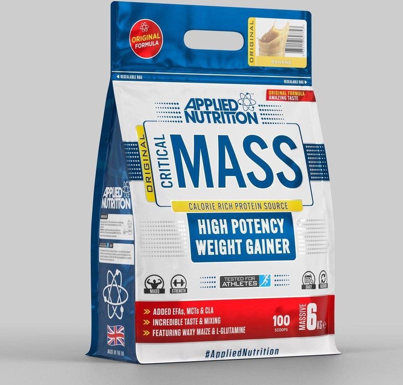 Mass Gainer Original Critical Mass Applied Nutrition 6000 g Chocolade