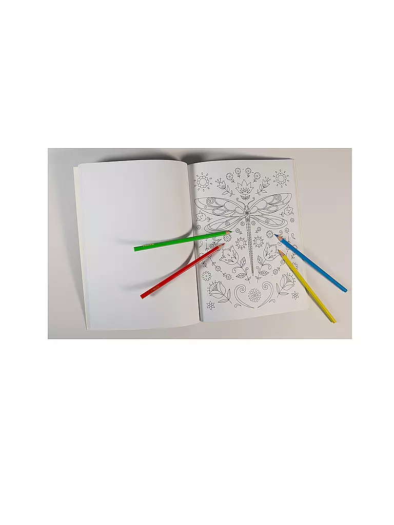 LOEWE VERLAG Malbuch - Malen Träumen und Entspannen - Die schönsten Ausmalbilder für Kinder  keine Farbe