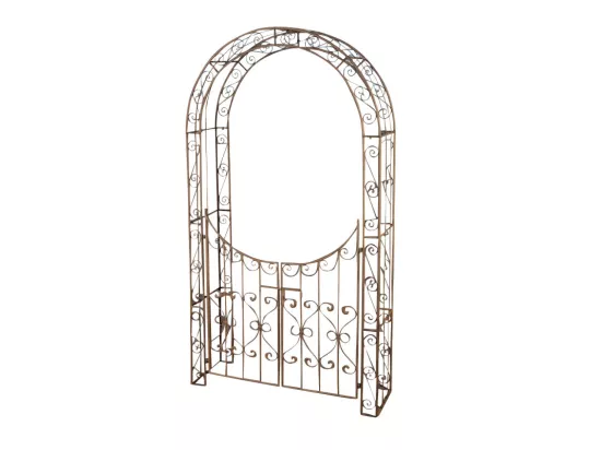 Arche à rosiers - Métal & Métal - Marron antique - Sina
