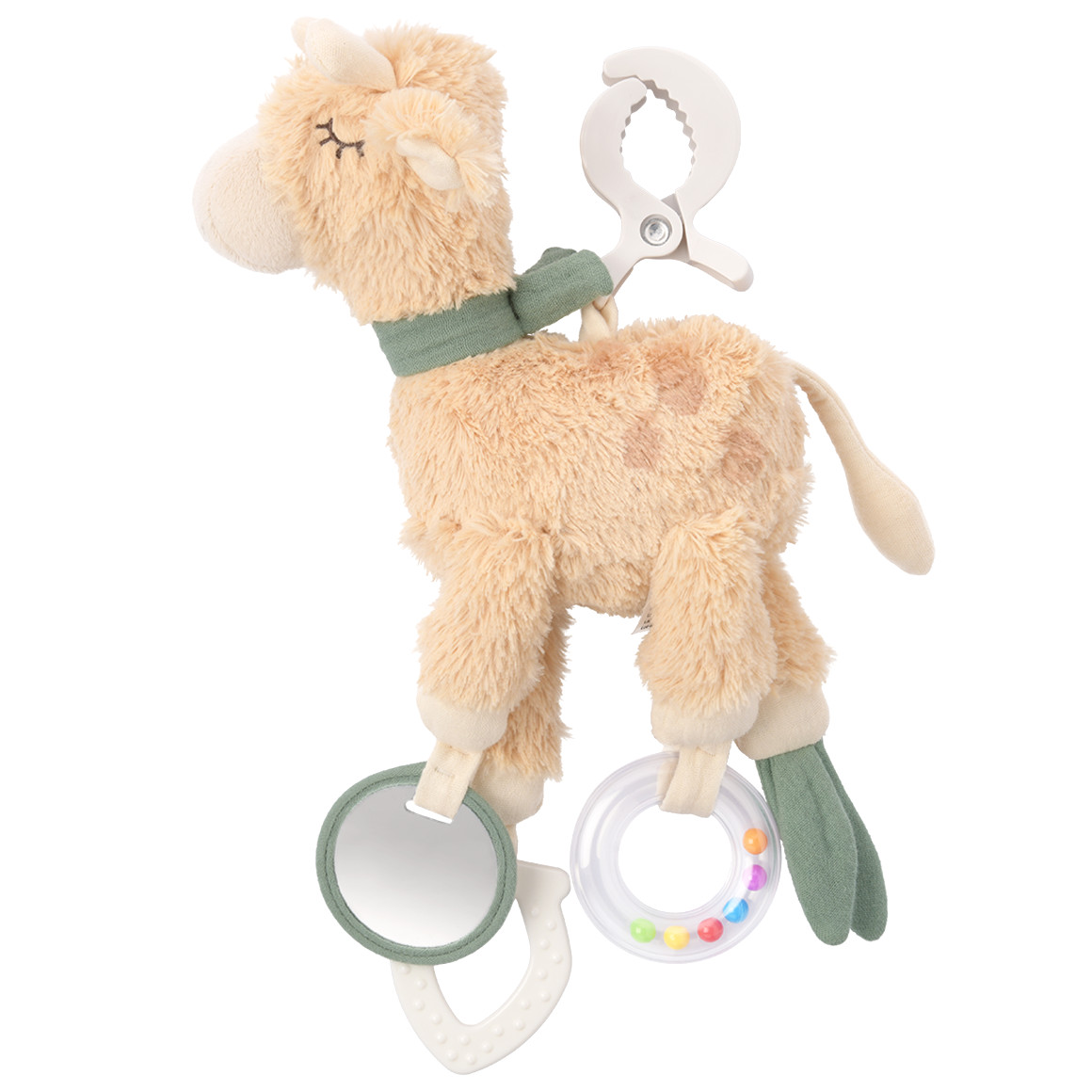 Topomini Baby Activity Giraffe mit vielen Elementen puder