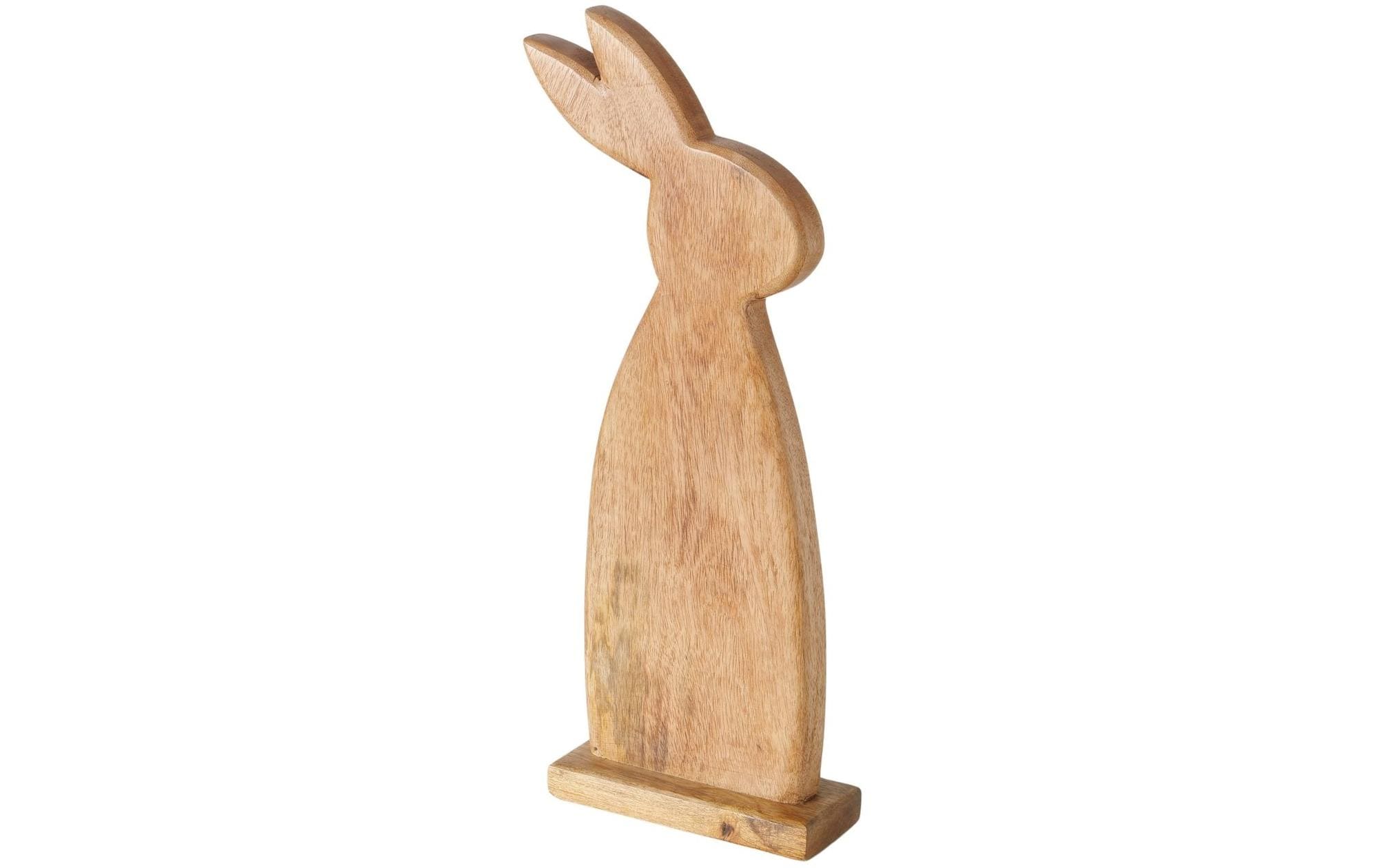Aufsteller Hase Nesli 45.9 cm, MangoholzOsterdeko aus Holz