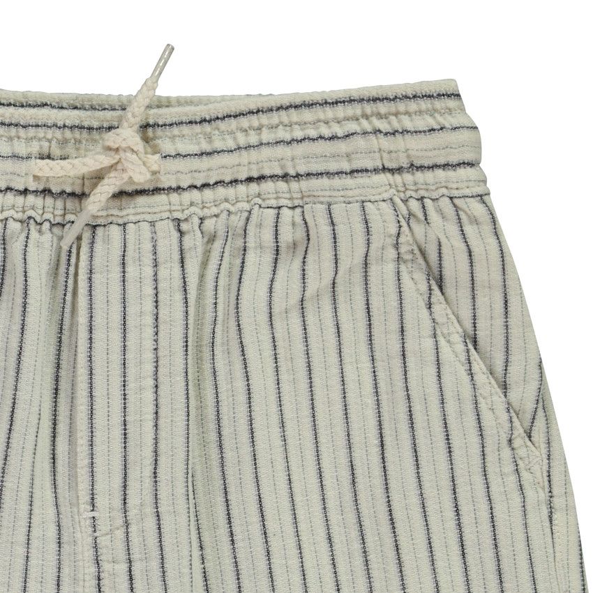 Pantalon rayé à taille élastiquée pour garçon - Vert