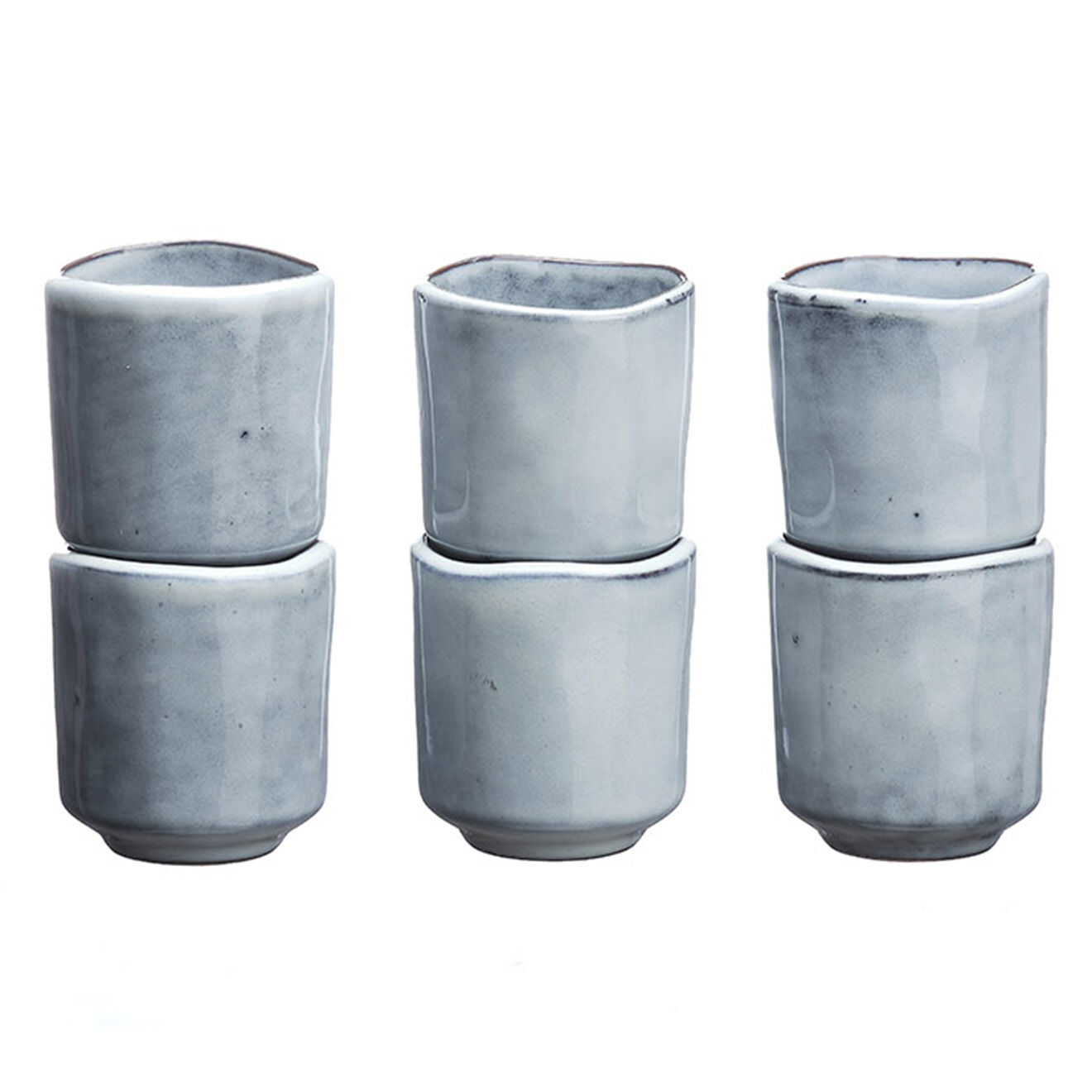Bjorn 6 Tasses en Grès Cloud gris clair - 12 cl