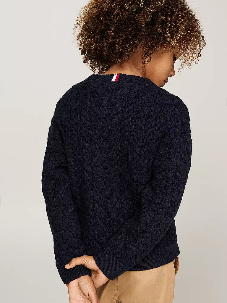 TOMMY HILFIGER Jungen Pullover dunkelblau