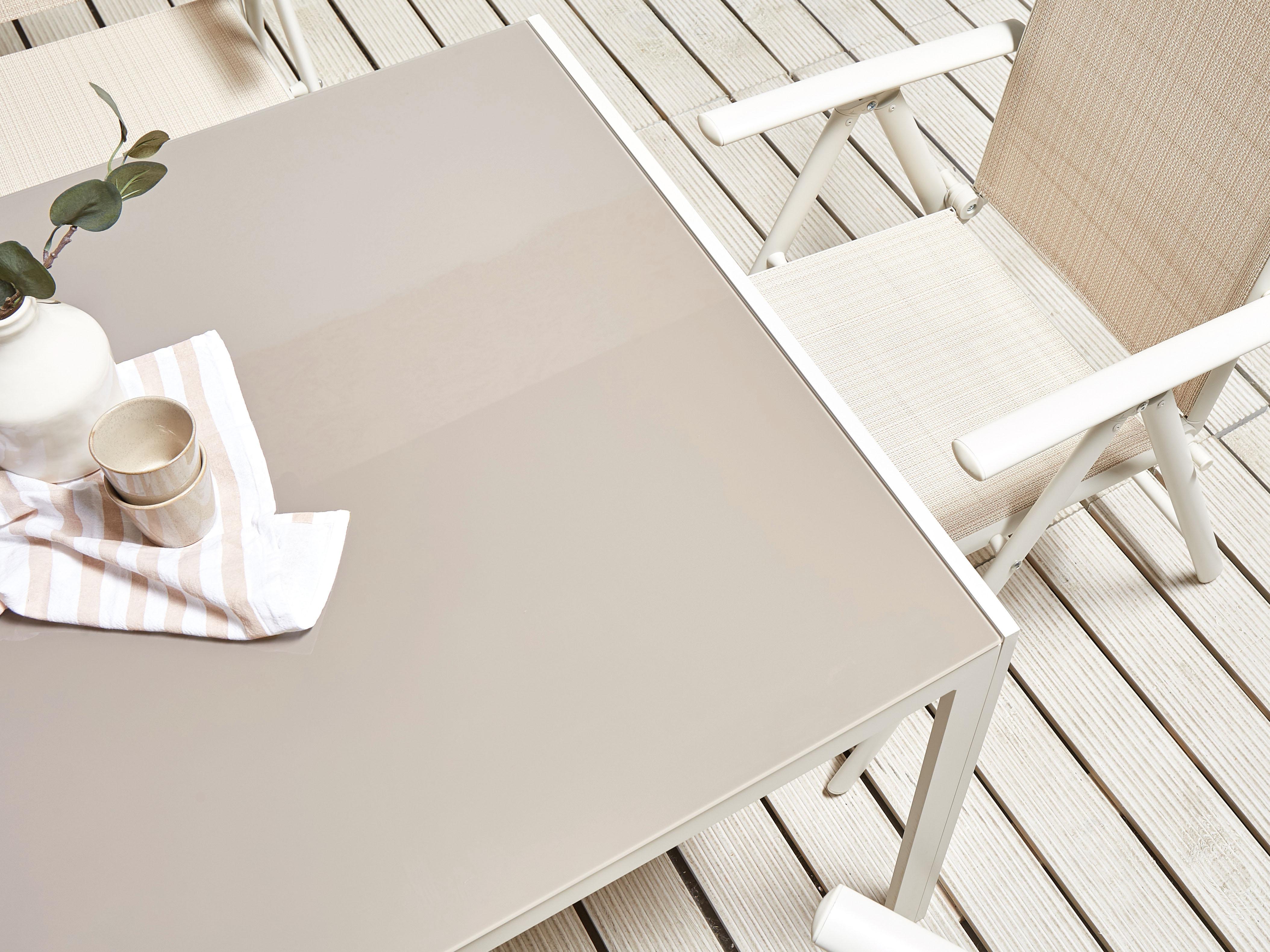 Tuinset 6-zits CATANIA Metaal Beige