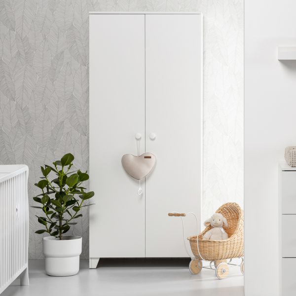 Europe Baby Sarah Kledingkast 2-Deurs Wit