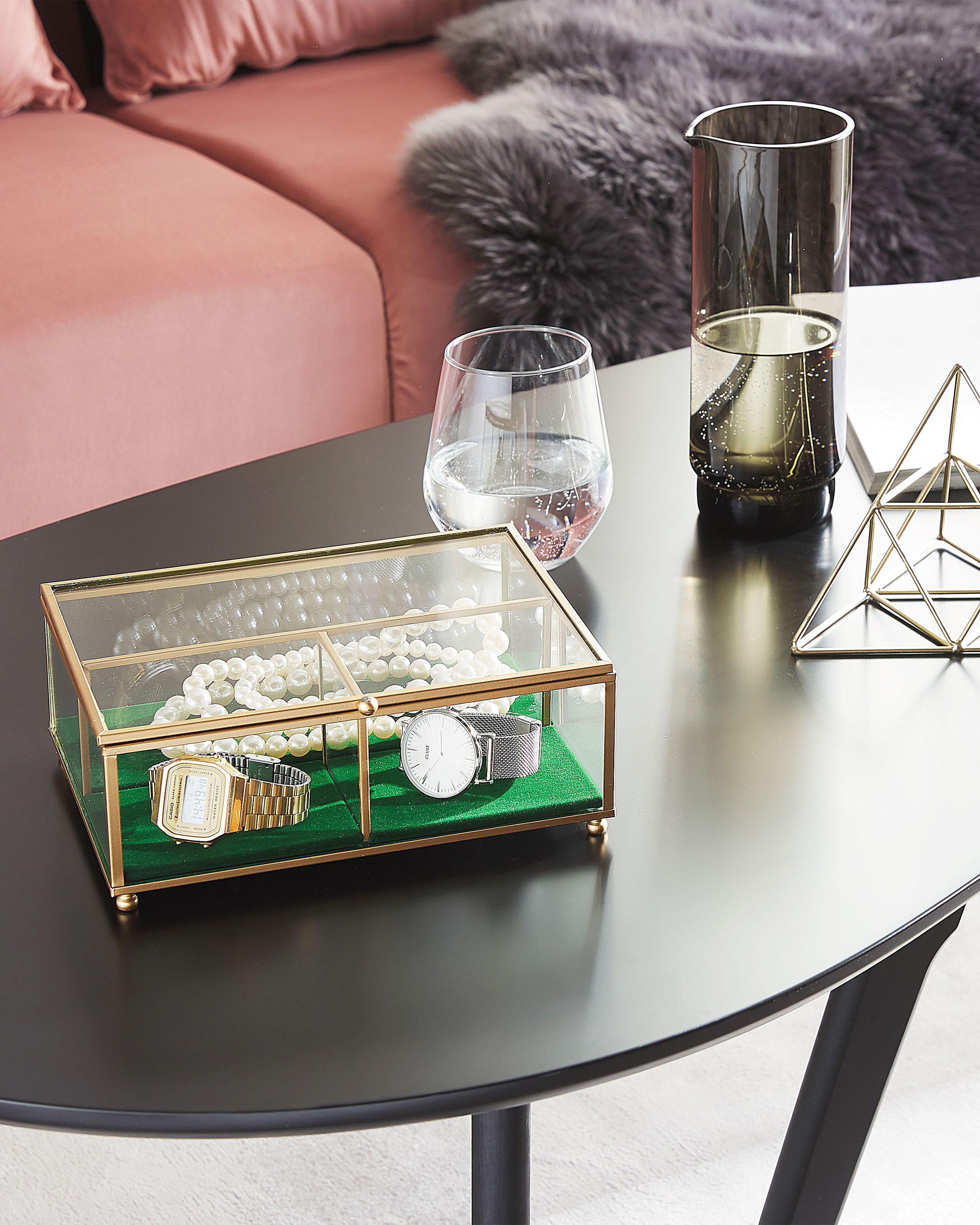 Opbergdoosje SAINTES Glas Goud