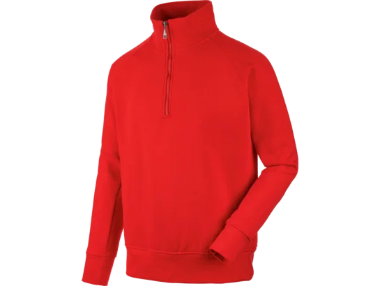 Sweat de travail zippé Job  Rouge