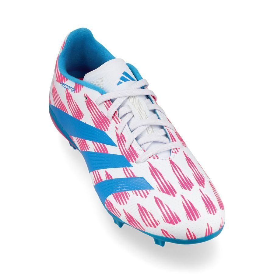 adidas Predator League FG Reemergence - Blanc/Bleu/Rose Enfant