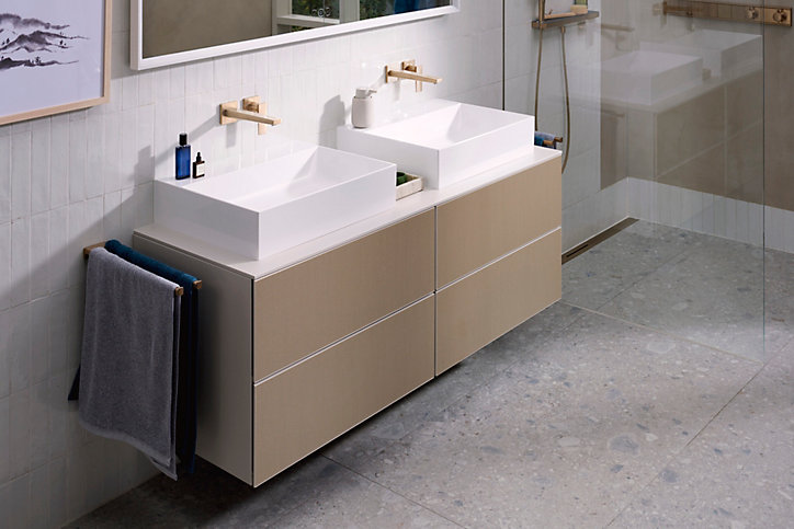 Porte serviettes double 45 cm bronze Addstoris Hansgrohe