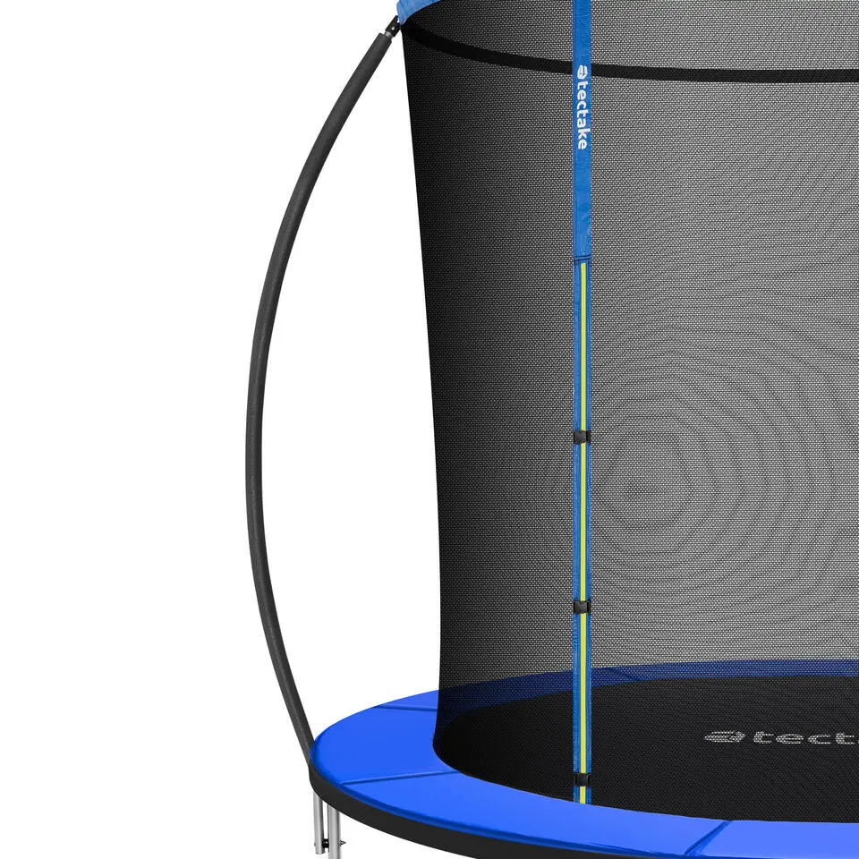 tectake Trampoline Jumpy met veiligheidsnet, Zwart/blauw