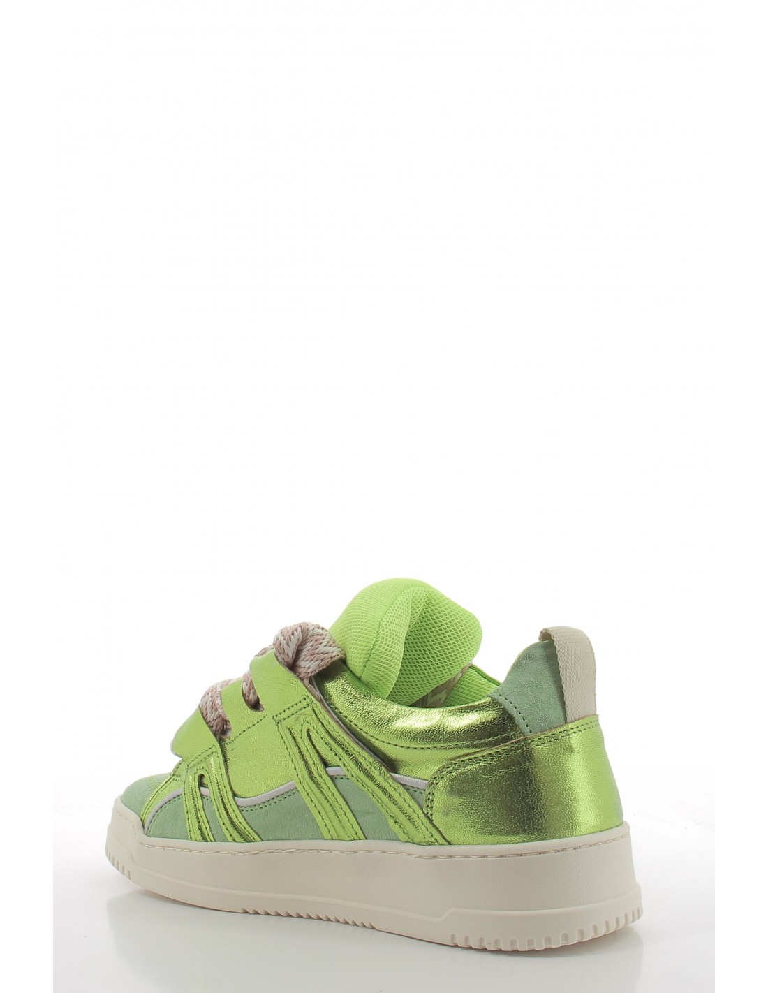 semerdjian Baskets de Ville Femme Inna Cuir Vert