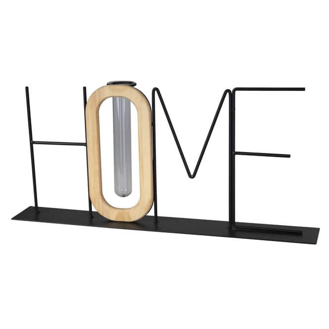 Schriftzug - Home - mit Vase - ca. 50 x 9 x 23 cm