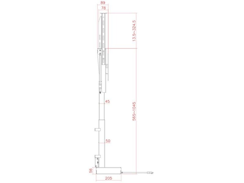 My Wall TV-Lift HP 66 L max. 45 kg TV-Einbaulift für 17-32 Zoll Fernseher zum Rauffahren oder Runterlassen