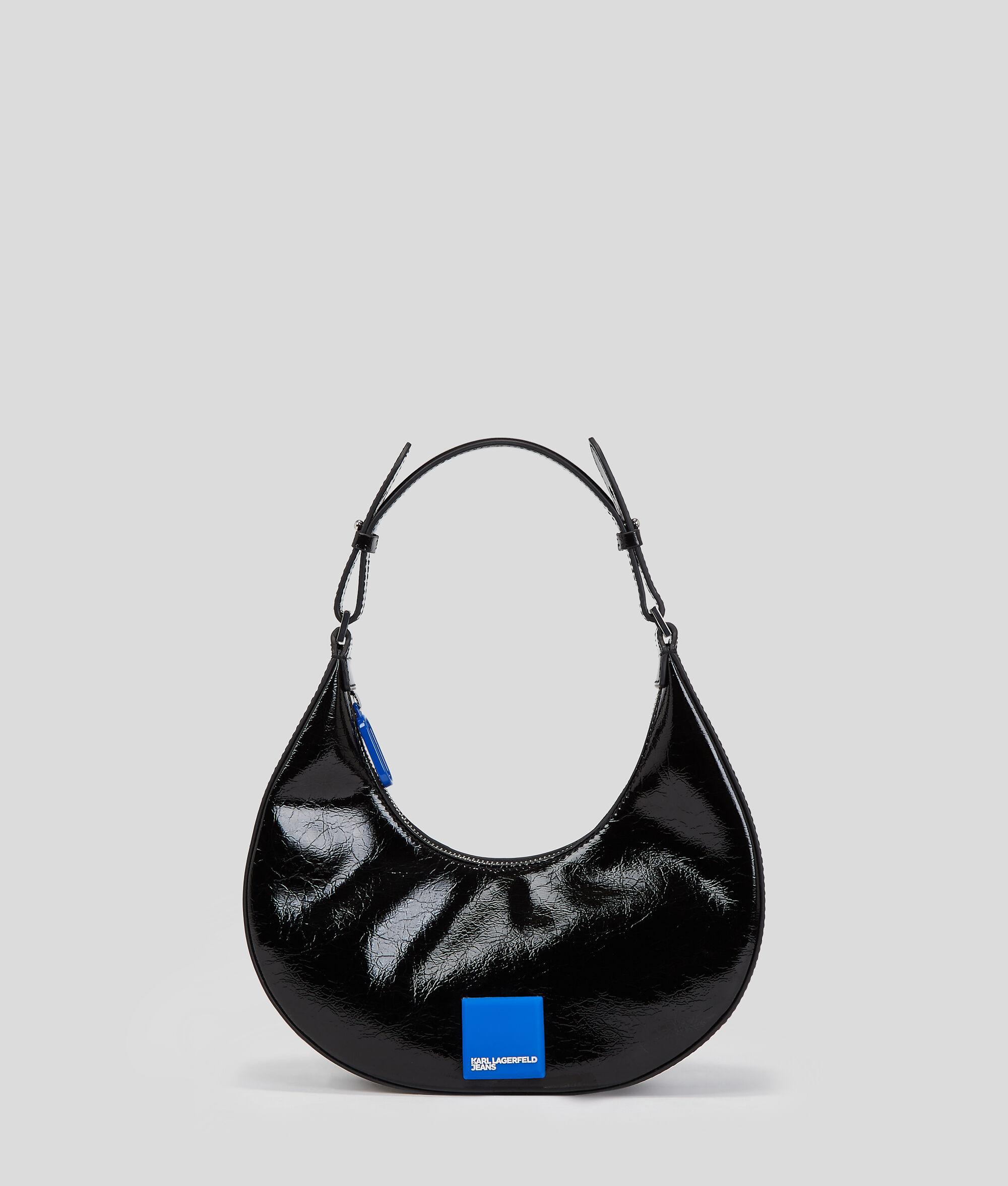 PETIT SAC DEMI-LUNE BRILLANT PORTÉ ÉPAULE KLJ