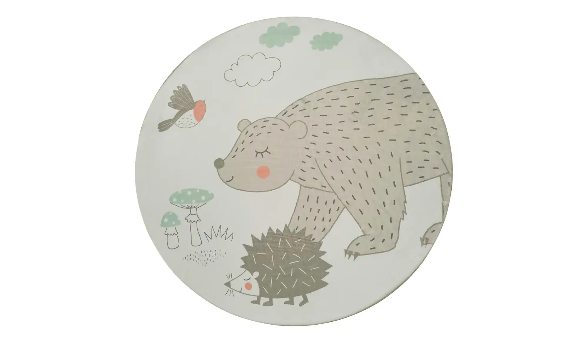 KJUT Kurzflorteppich Bär+Igel