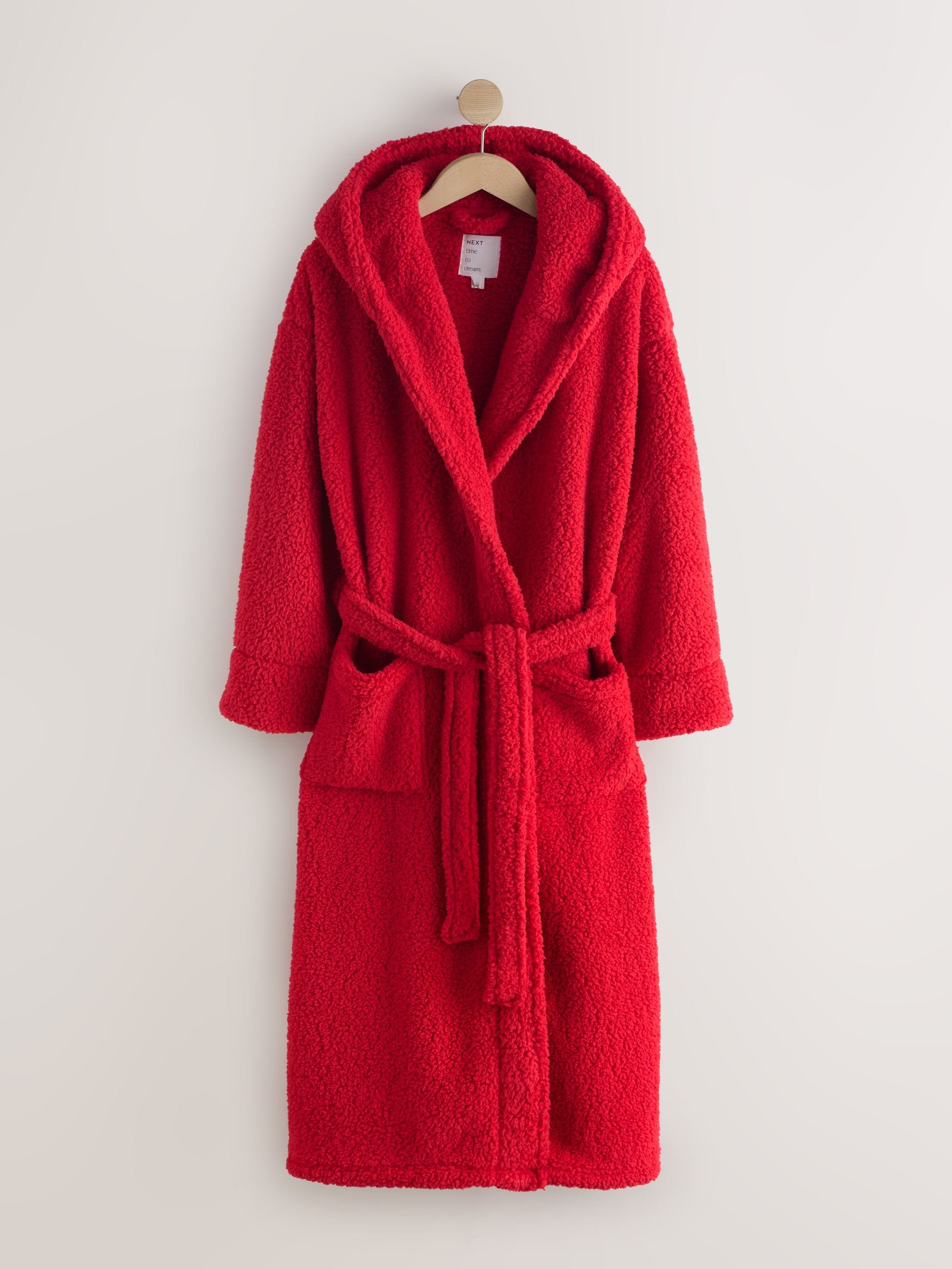 Rood - Teddy badjas