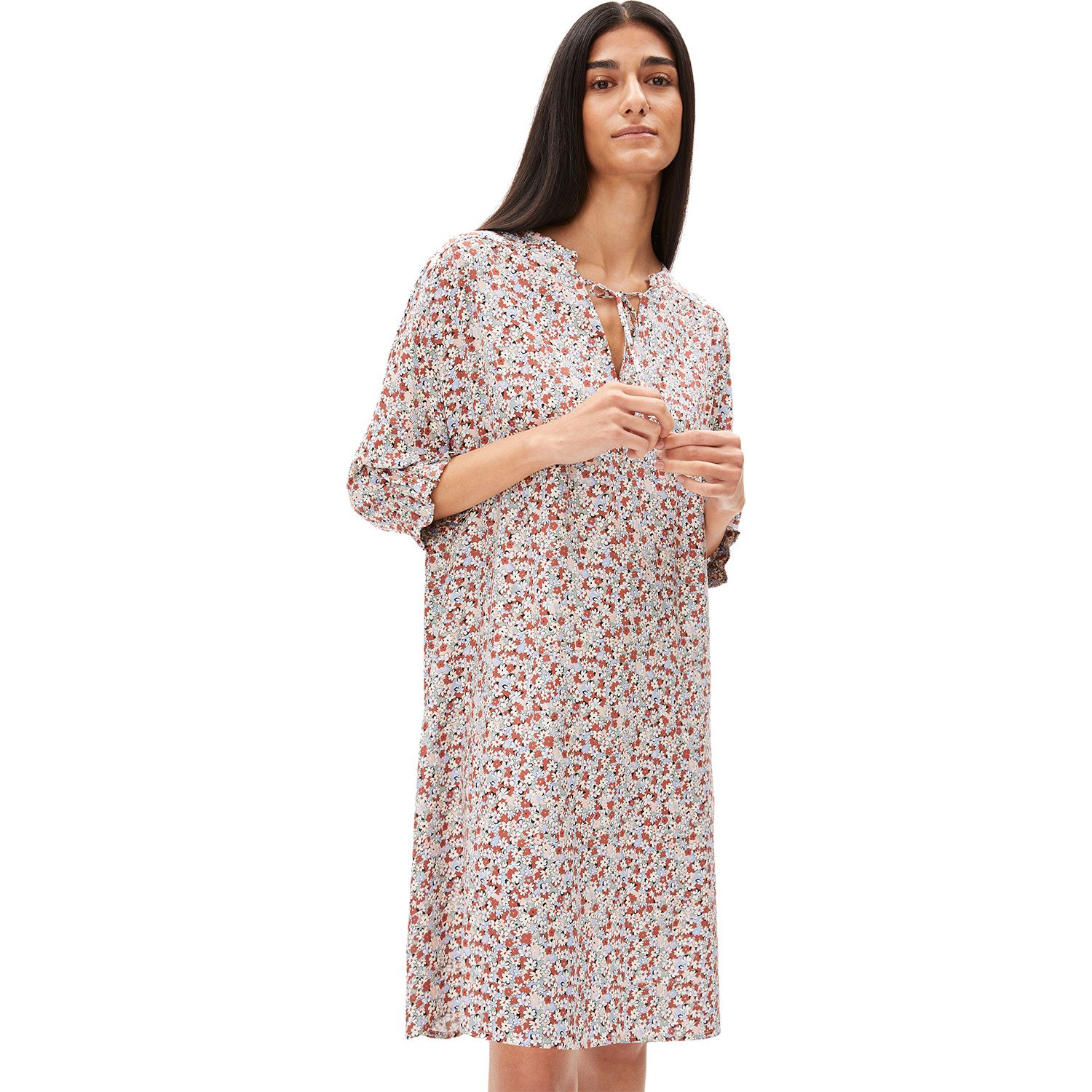 Armedangels Maaren Boheme Kleid Damen oatmilk