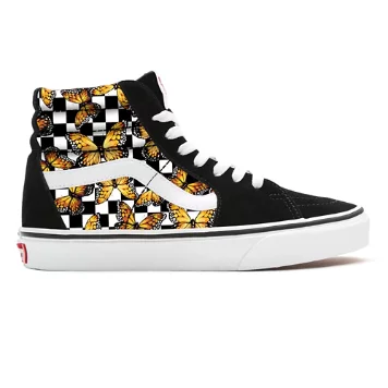 Butterfly Checkerboard Sk8-Hi personalizzate