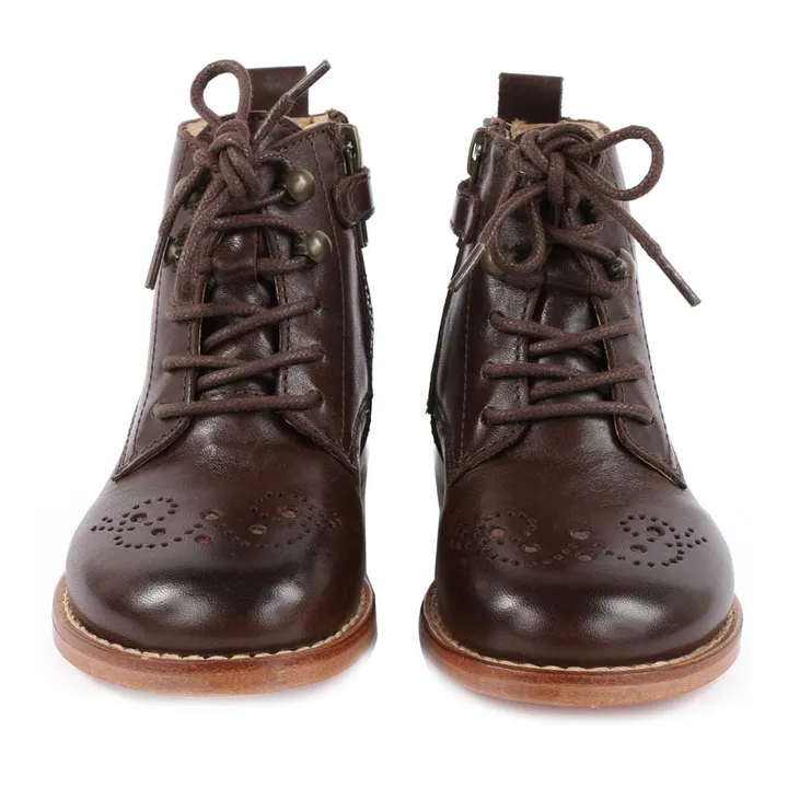 Young Soles Bottines Lacets Buster | Marron