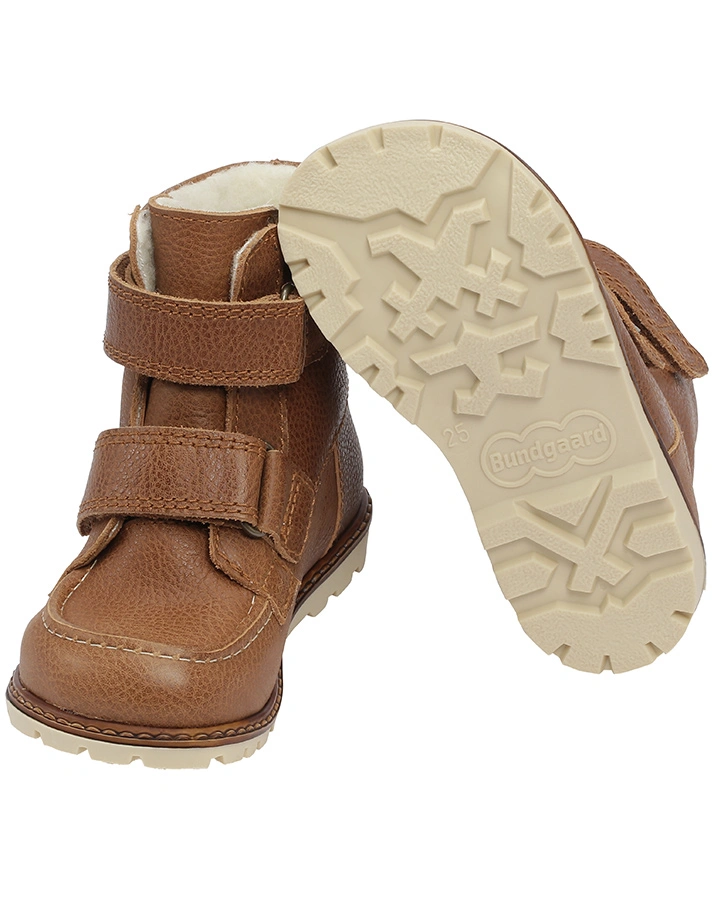 Klett-Winterboots TERRY VELCRO gefüttert in brown