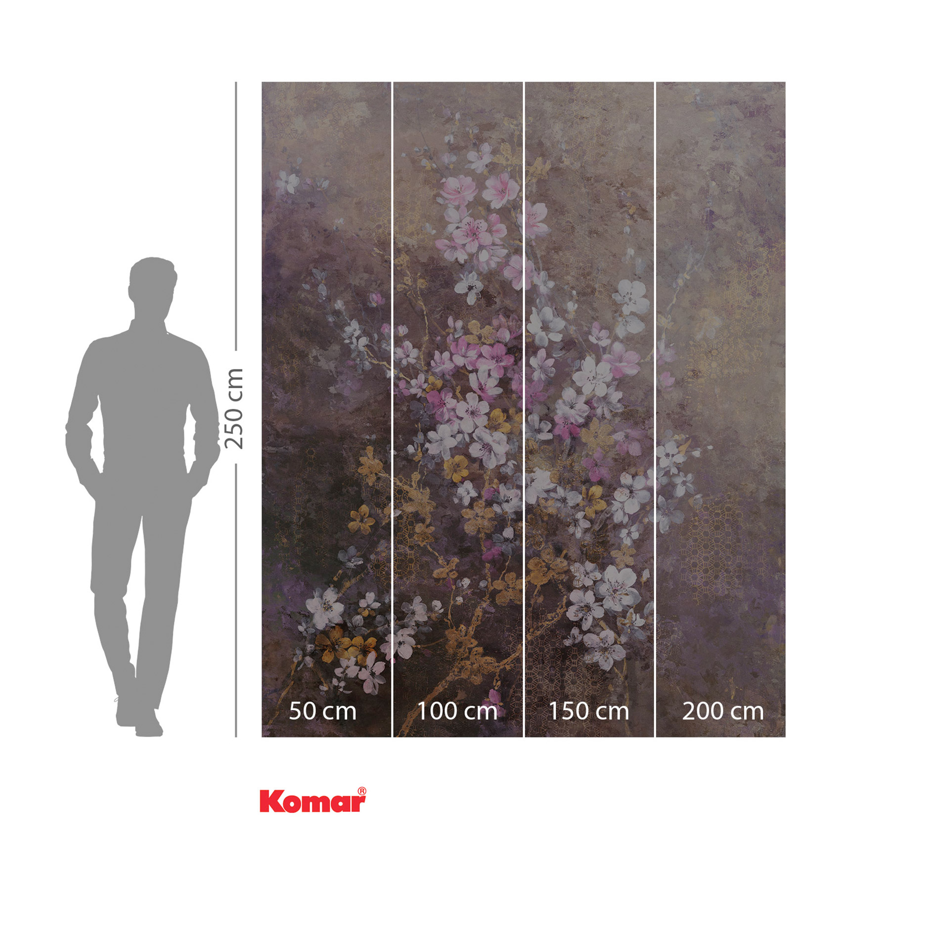 Vlies-Fototapete HANAMI - bunt - 200x250 cm