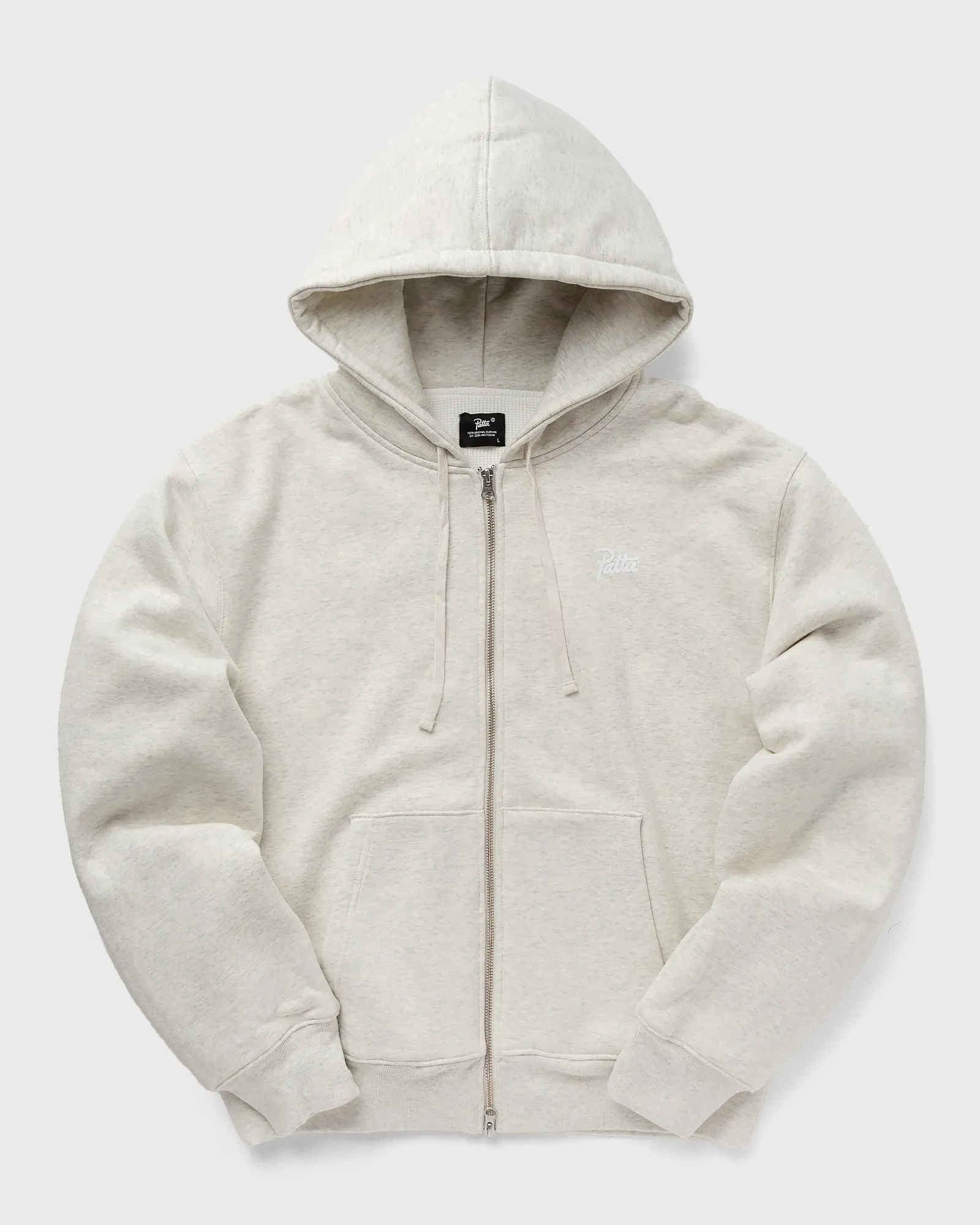 PATTA BASIC WAFFLE ZIP HOODED SWEATER