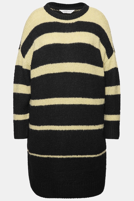 Strickkleid, oversized, Ringel
