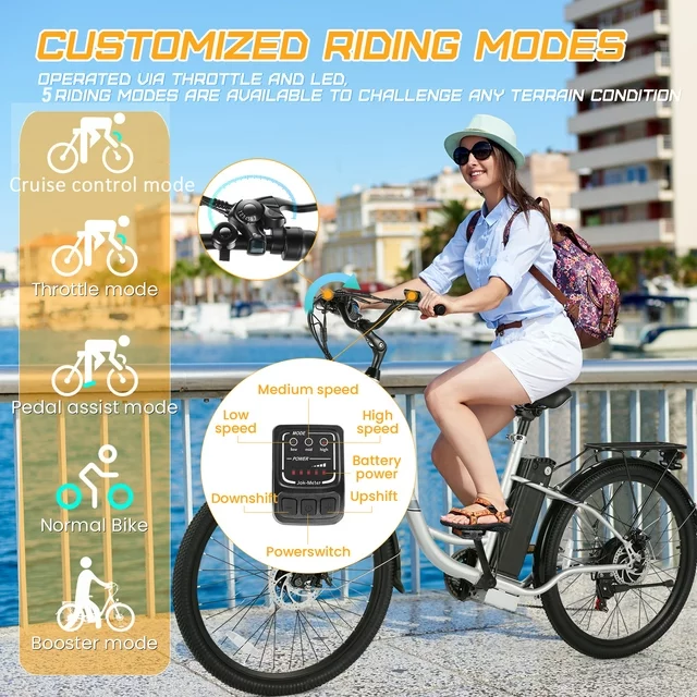 Gocio 500W Electric Bike for Adults, 26