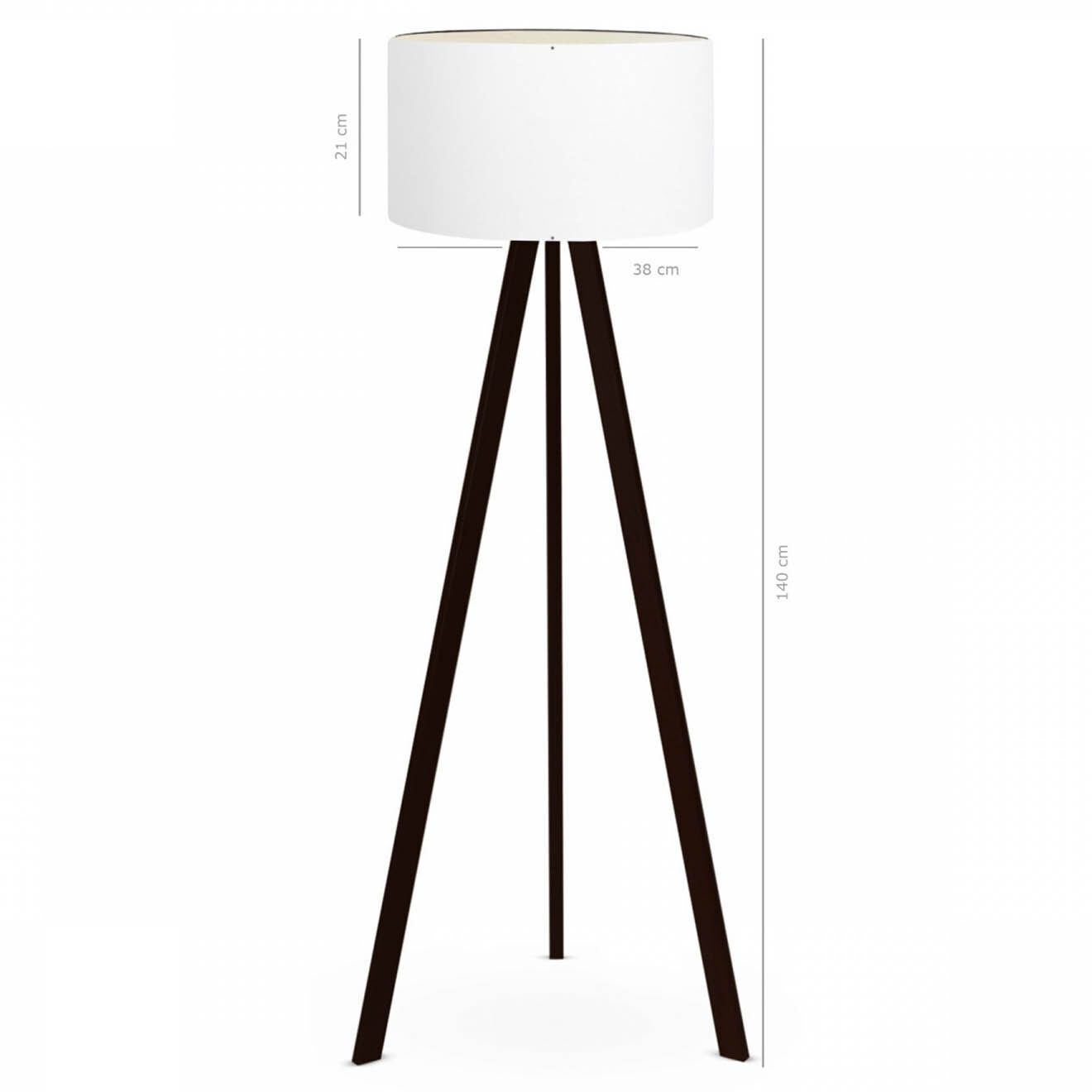 Sheen Lampadaire Ayd blanc - H.140 cm