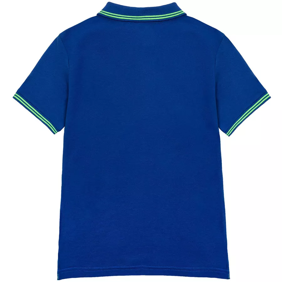 MINOTI Poloshirt mit Kontrastelementen Blau