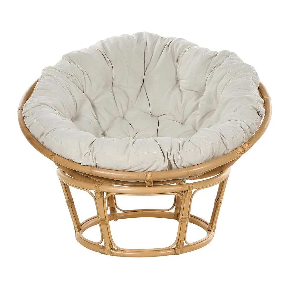 SALVO - Fauteuil - Lichtbeige - Rotan