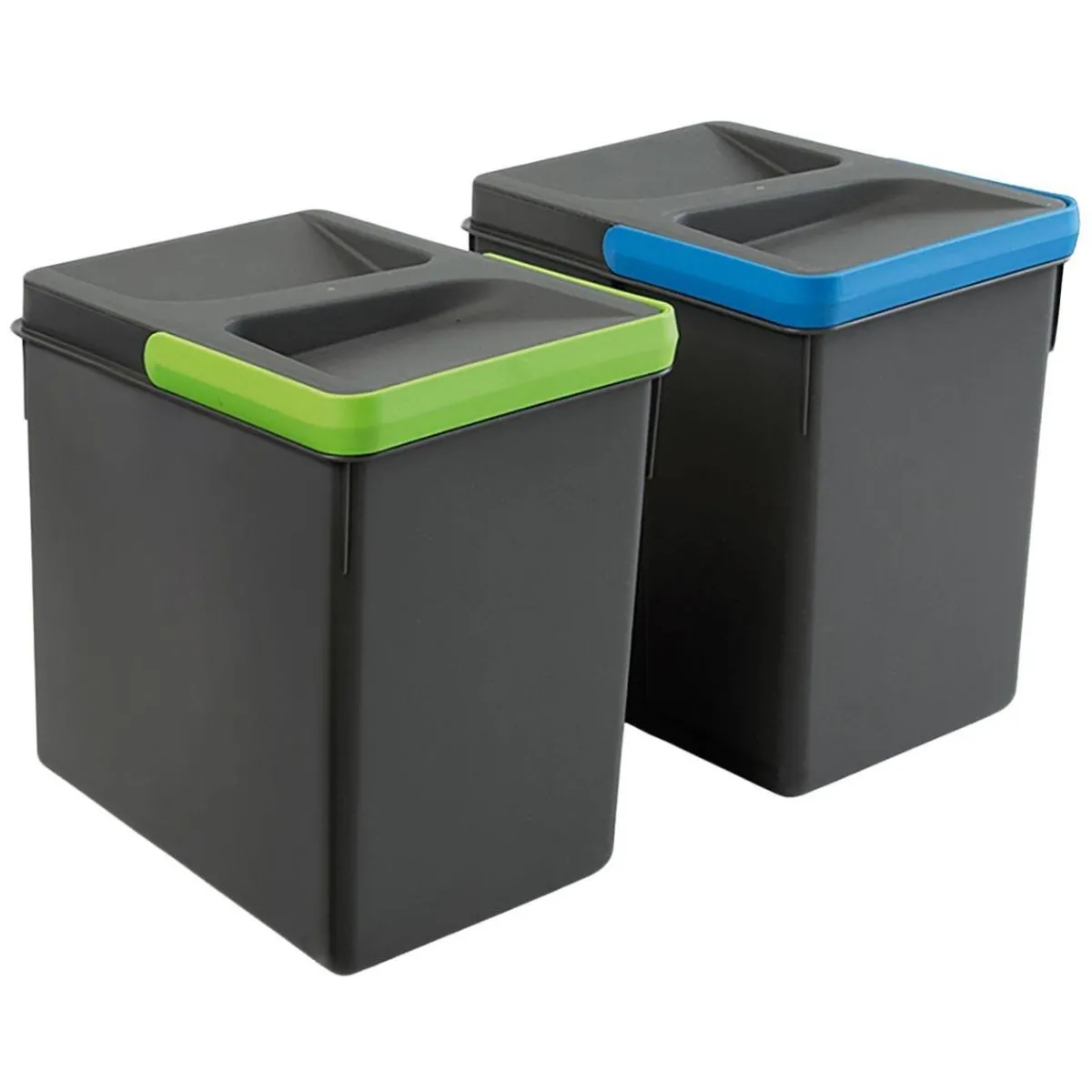 EMUCA Bacs de tri Recycle 12L Gris