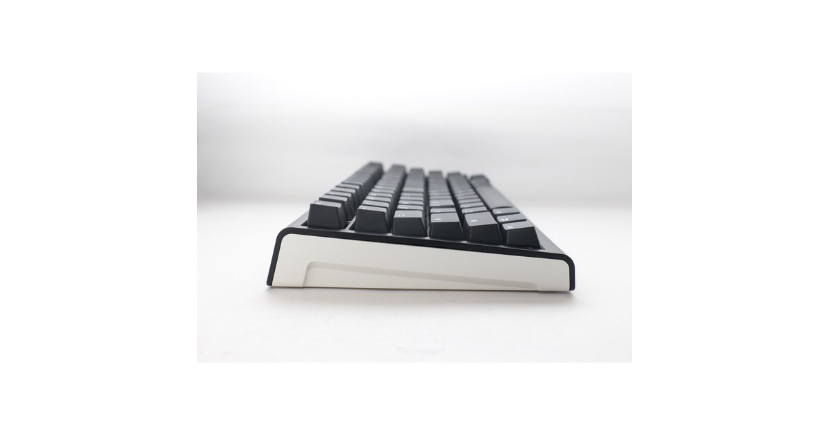 DuckyProjectD Tinker 75 met QMK/VIA, toetsenbord  (Zwart/wit, US lay-out, Cherry MX Blue, RGB led, Double-shot PBT, Hot-swappable, Gasket mount, 75%)