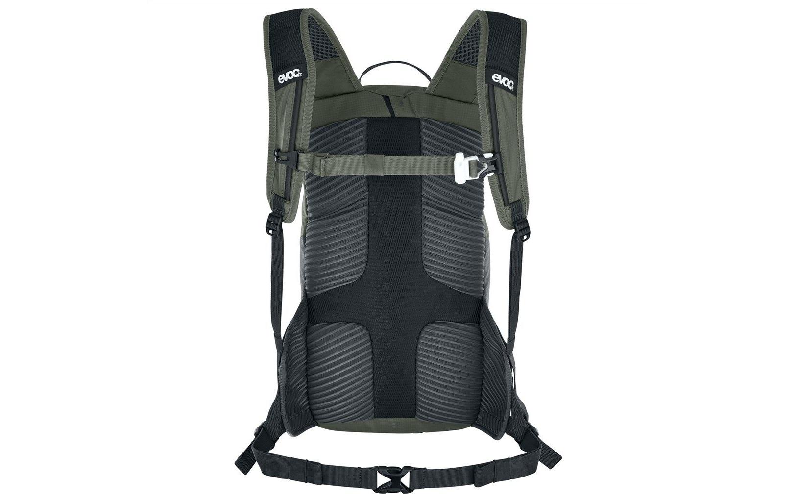Rucksack Ride 12 L, Dark Olive / Black<br>Bikerucksack mit breiten Hüftflossen