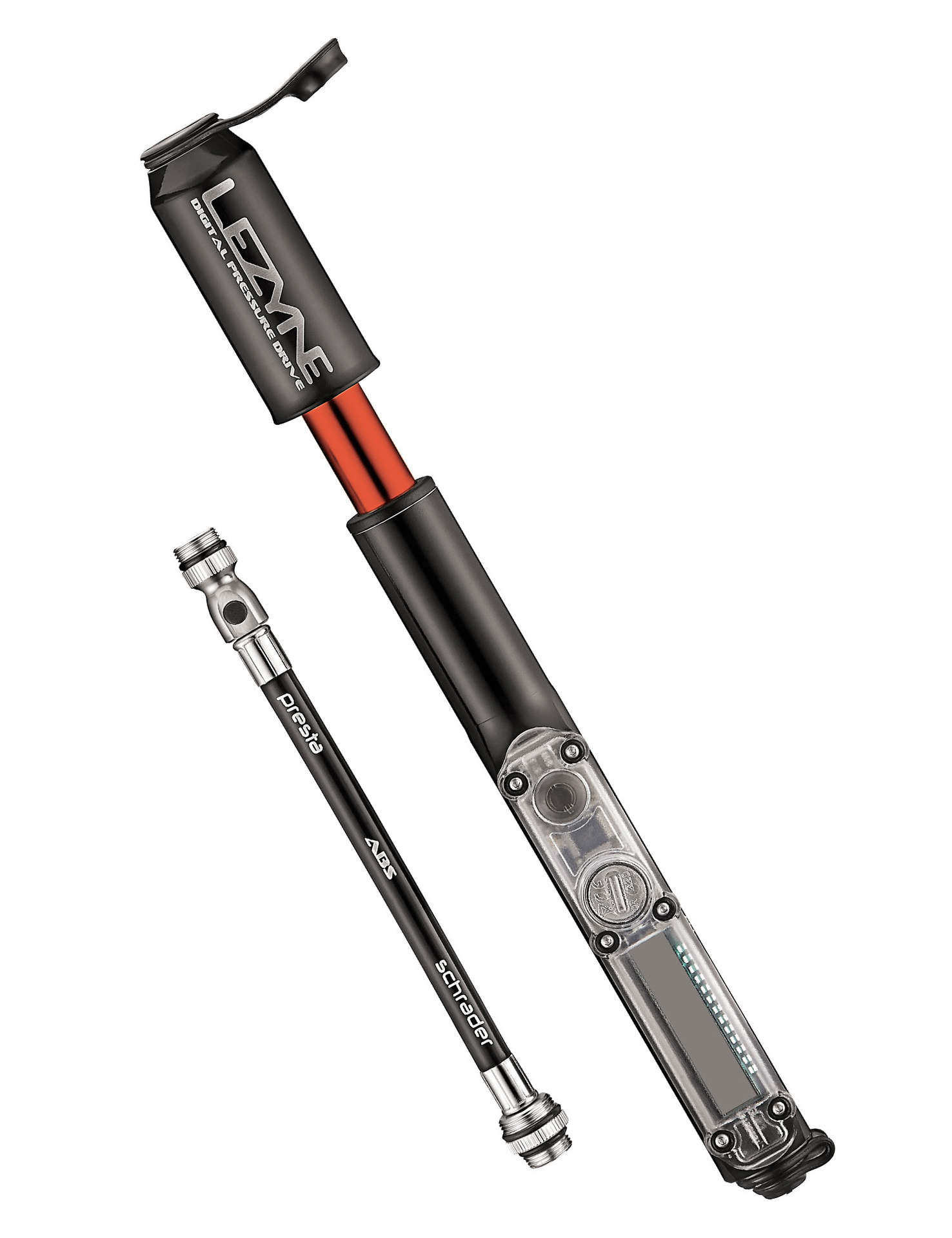 Lezyne Digital Pressure Drive Minipomp Zwart/Hi Gloss