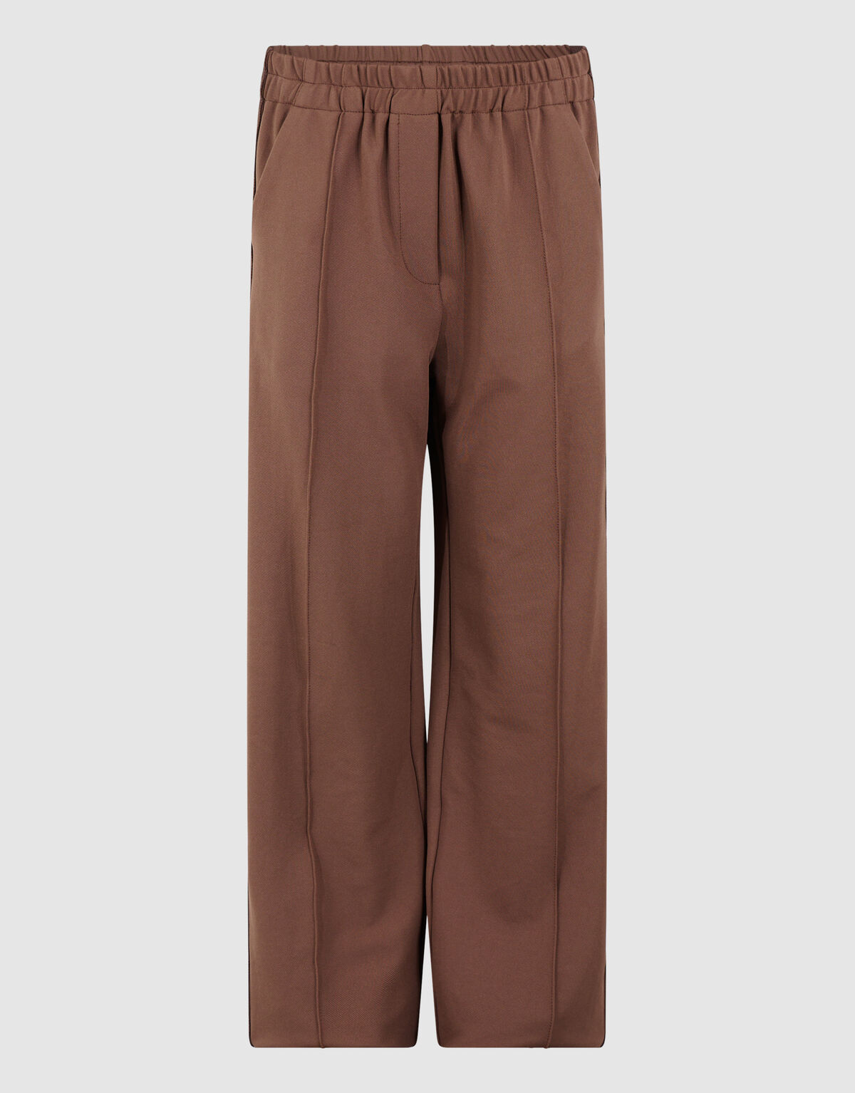 Fancy Tape Wide Leg Broek Bruin