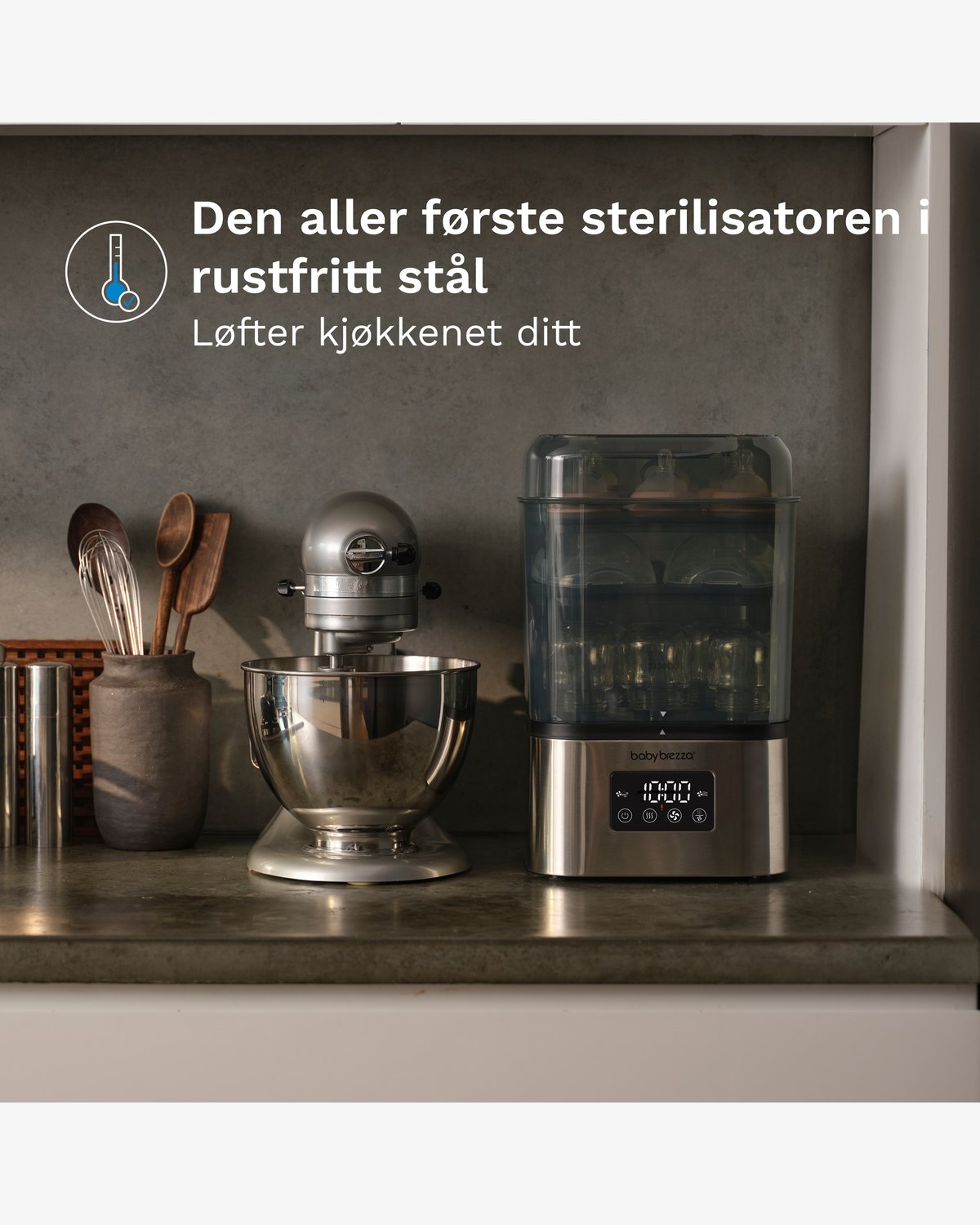 Baby Brezza SuperQuick Sterilizer Dryer på 10 min | Sterilisator med Tørk på 10 min