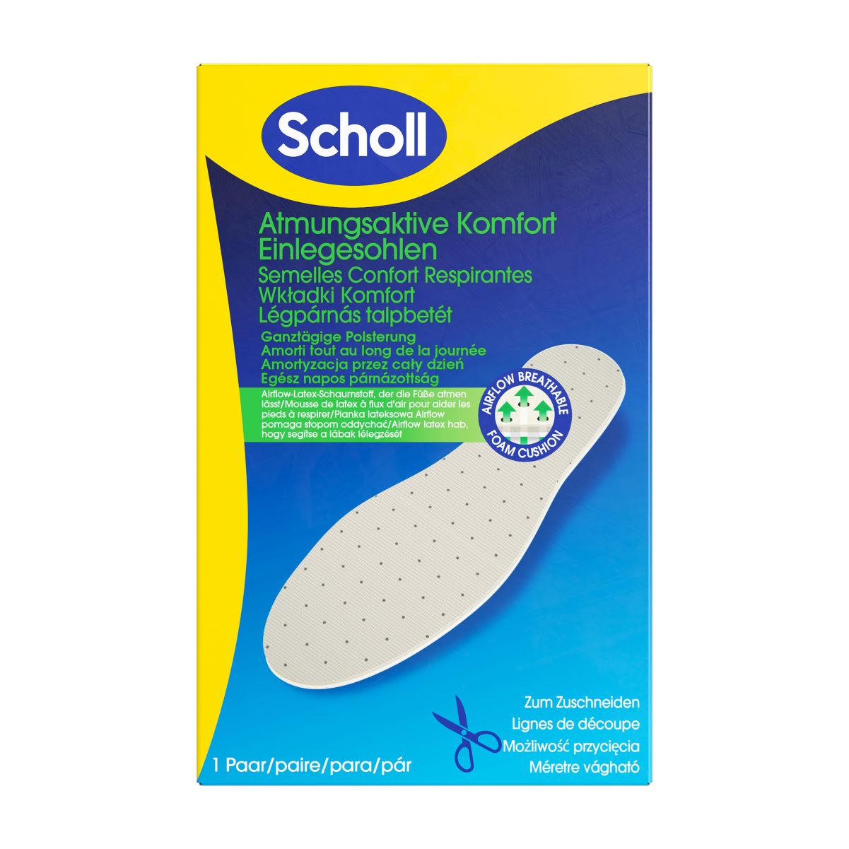 SCHOLL Air Cushion Einlegesohlen<br>1 Paar, Box, im praktischen Falt-Format