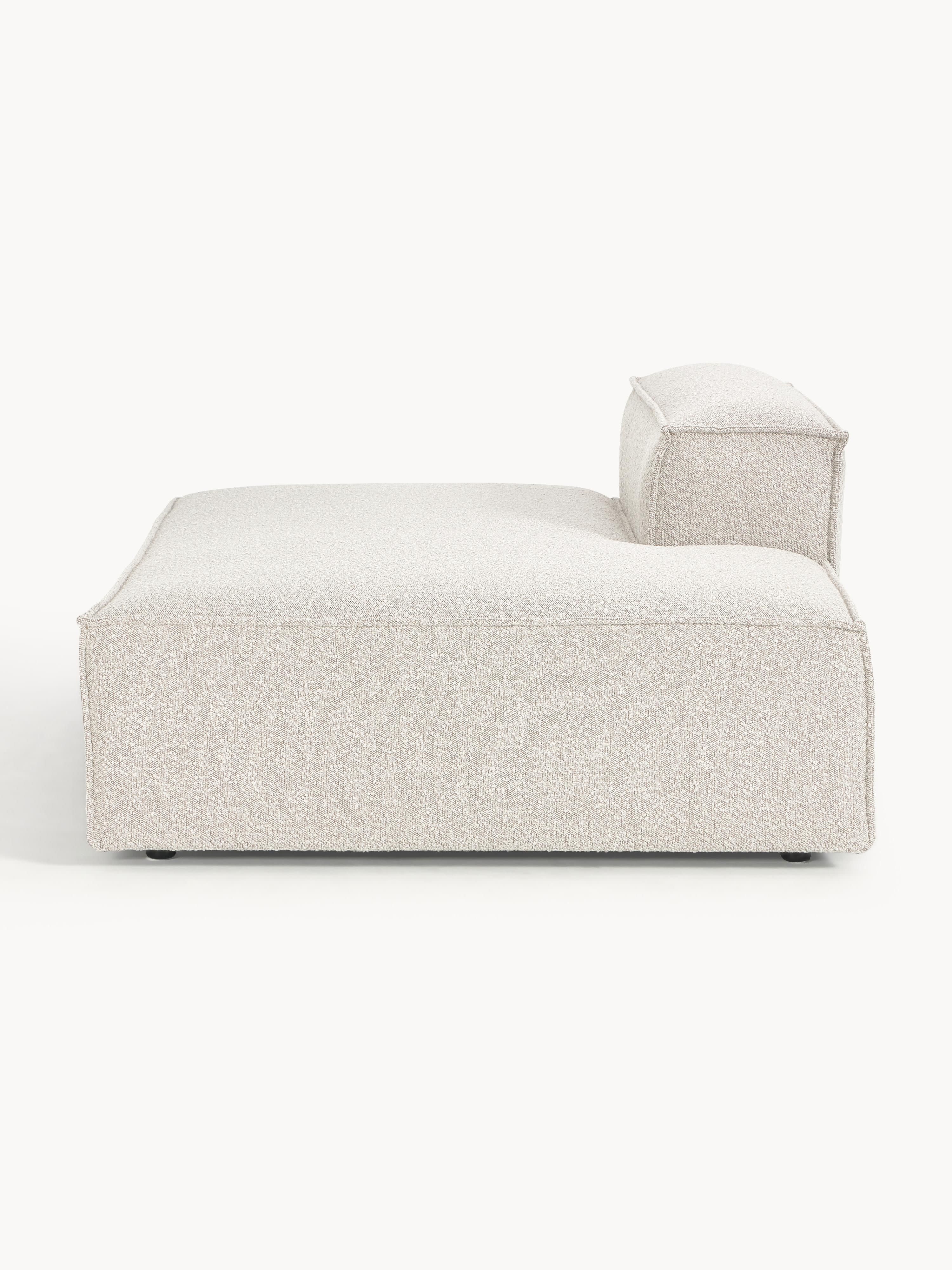 Chaise longue module Lennon van bouclé