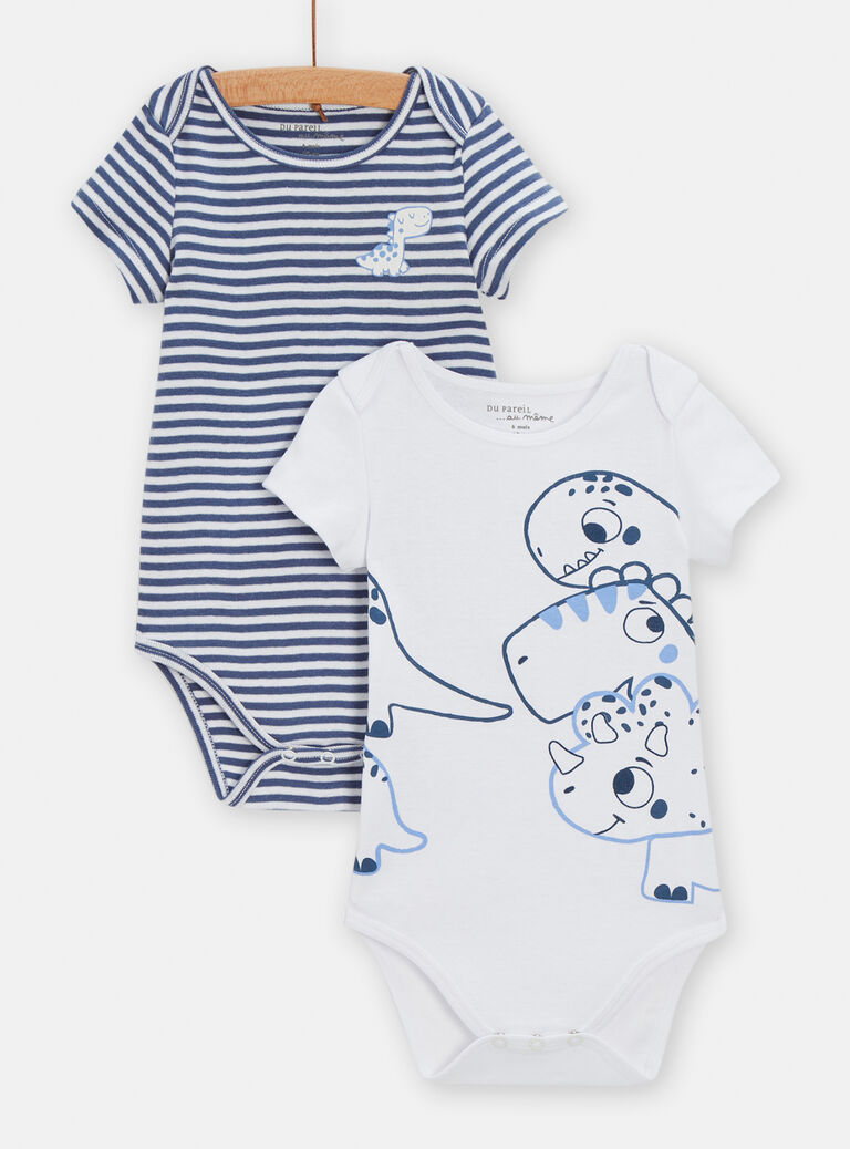 Lot de 2 body fantaisies pour bébé garçon