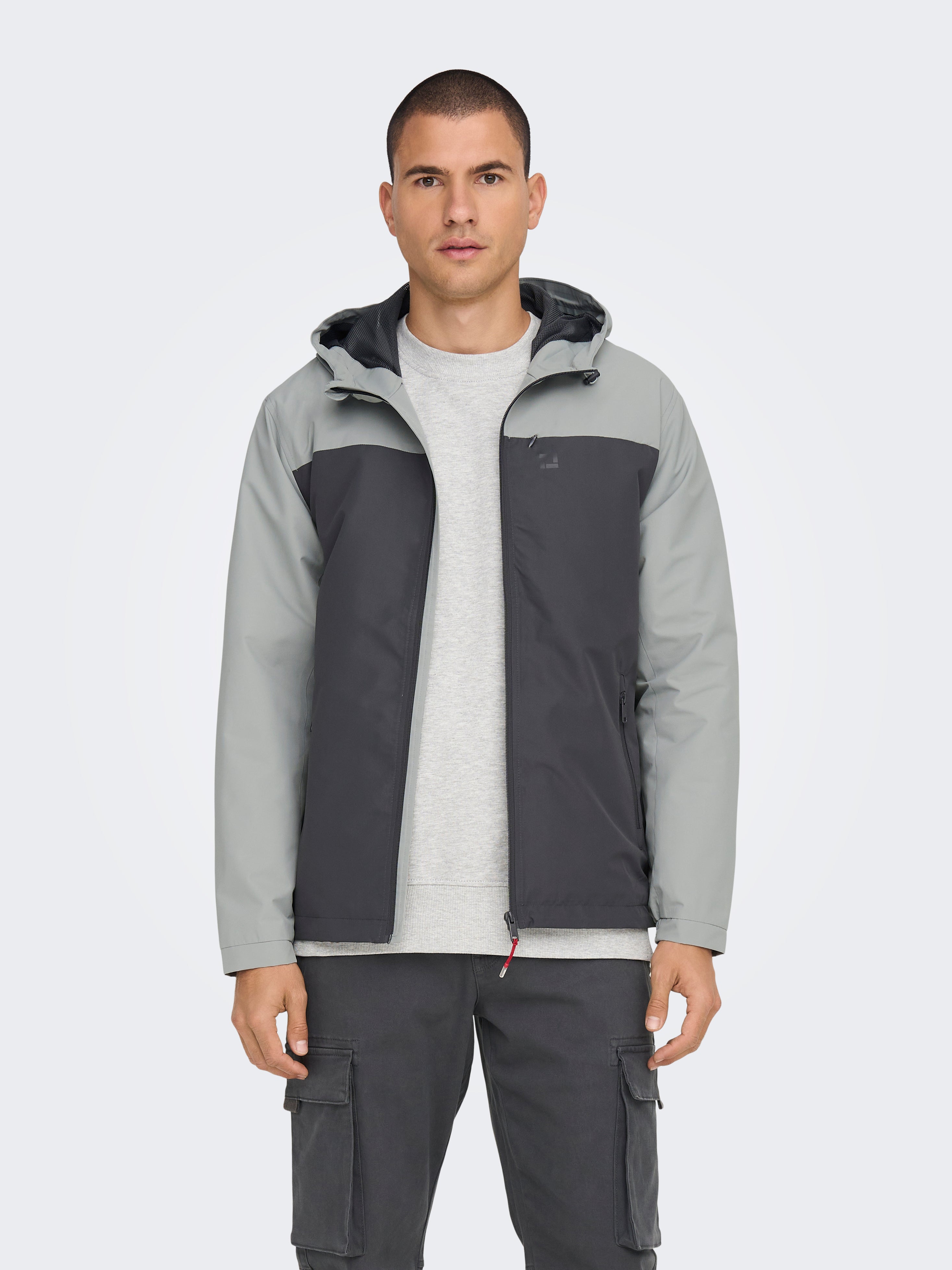 ONSMACK Jacke Grey Pinstripe
