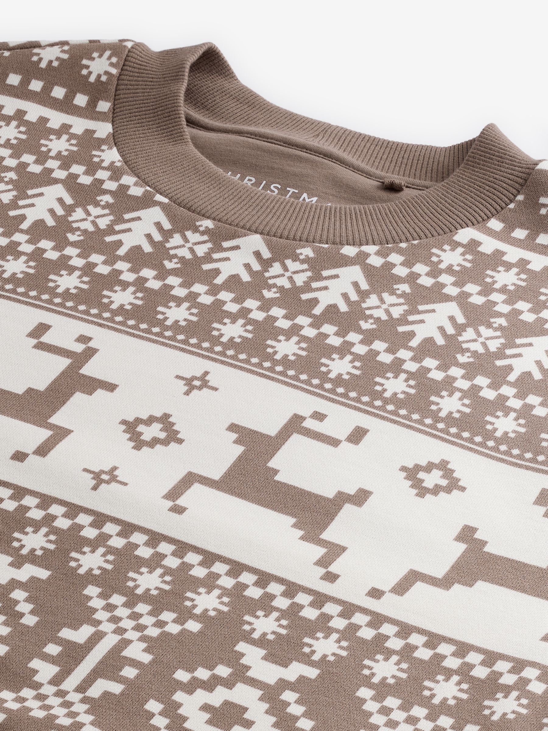 Natuurlijk - 100% Cotton Christmas Crew Sweatshirt
