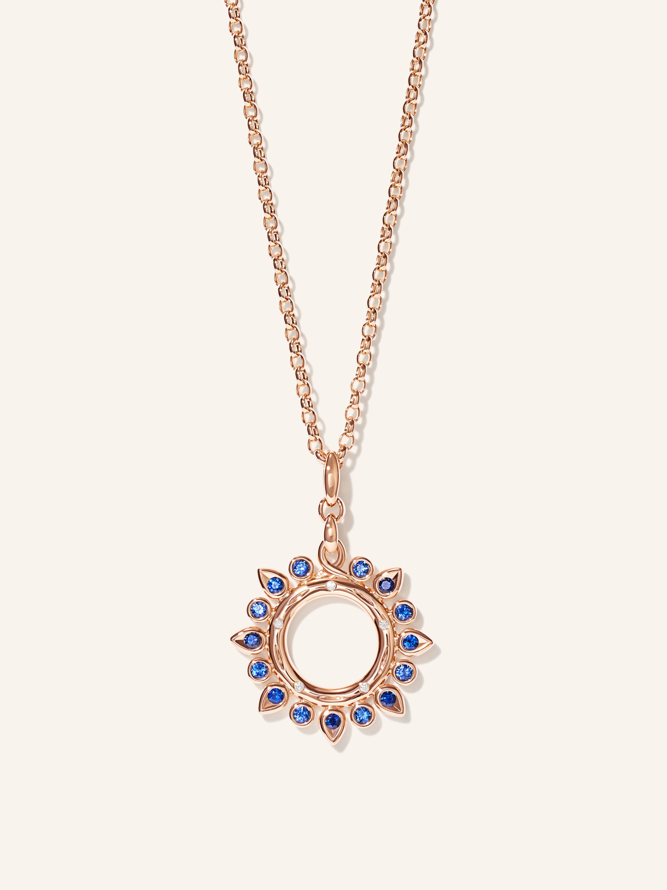 TAMARA COMOLLI Anhänger PENDANT GYPSY 'OCEAN' SUN SMALL 18K Roségold