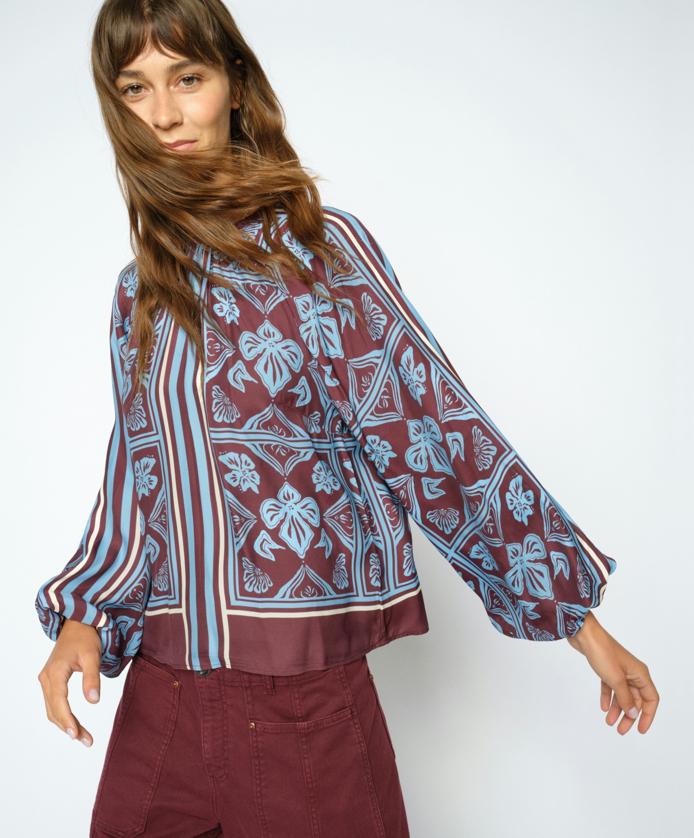 Mos Mosh Dames blouse bordeaux